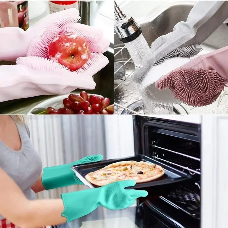 Guantes de silicona para lavar - Dish Glove Rubber reseña y precio